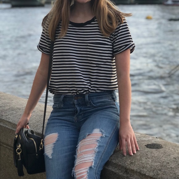 J. Crew Tops - J.Crew Striped T-Shirt